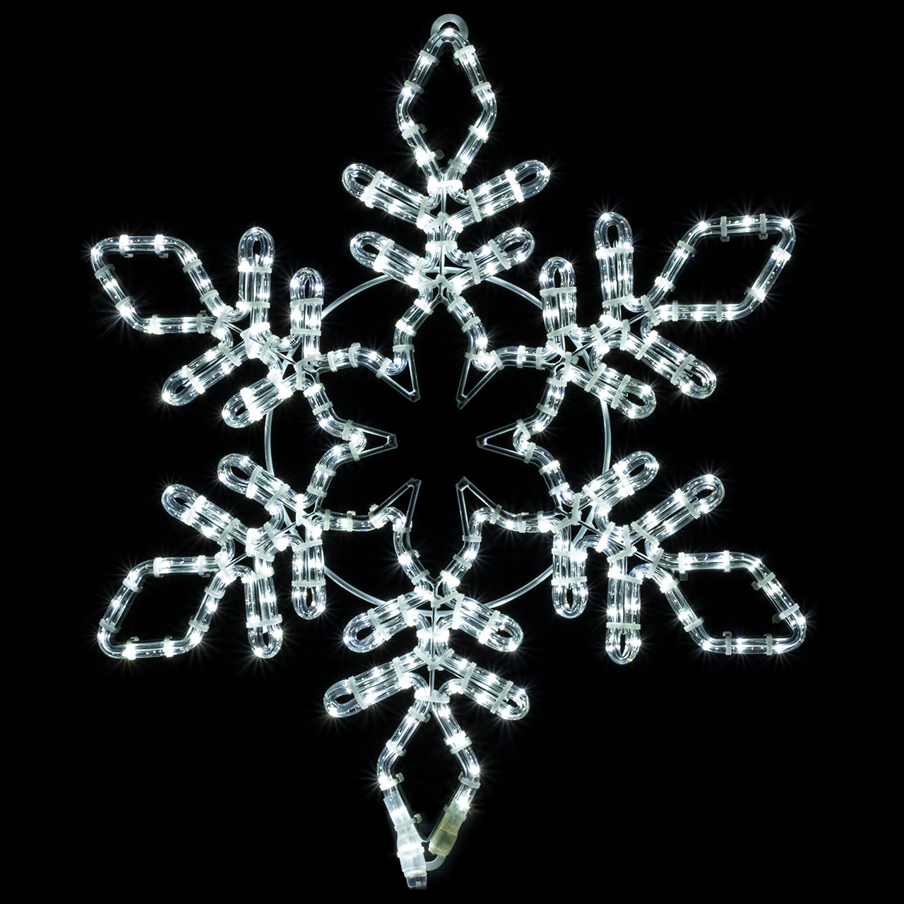 60cm LED Snowflake White Color Rope Christmas Window Silhouette Lights