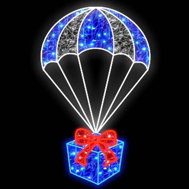 H160*W100CM Parachute Commercial Christmas Lights